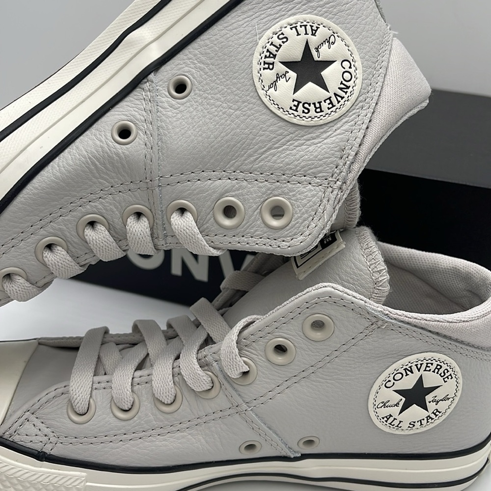 Converse Women's Chuck Taylor All Star High Top Sneakers - Light Gray - Picture 14 of 16